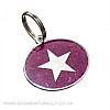 Purple Star Dog Tag (Oval) GlitterGlitter